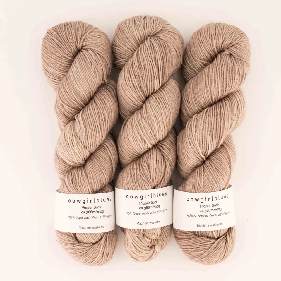 Cowgirlblues Proper Sock Sockenwolle Sable Braun meliert