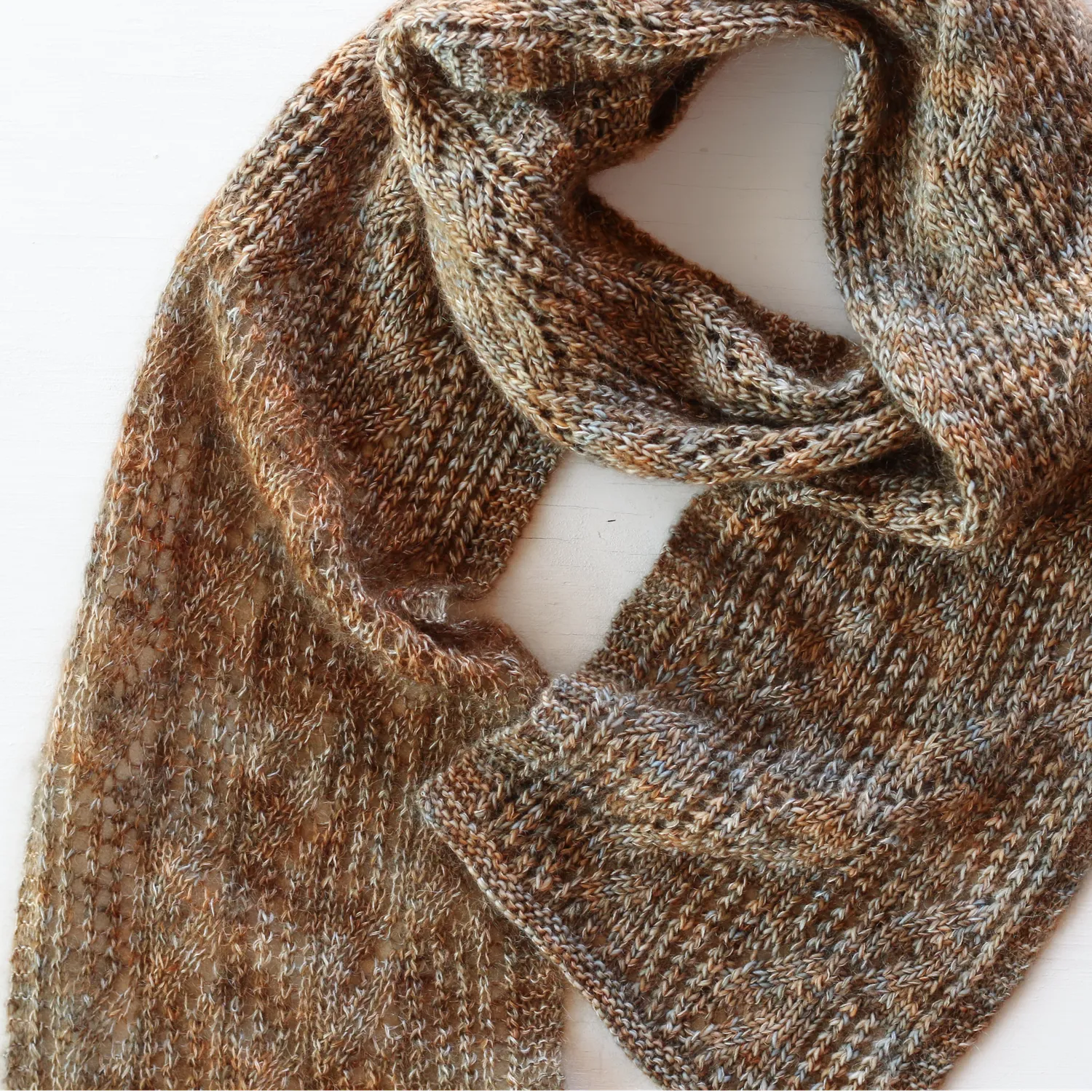 Madelinetosh Fireside Scarf Kit Schal Lace Merino Seide