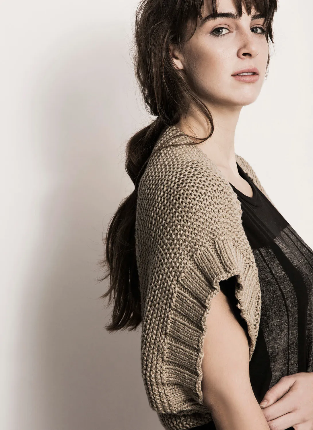 Blue Sky Fibers Classic Series Afton Shrug Strickanleitung Bio-Baumwolle