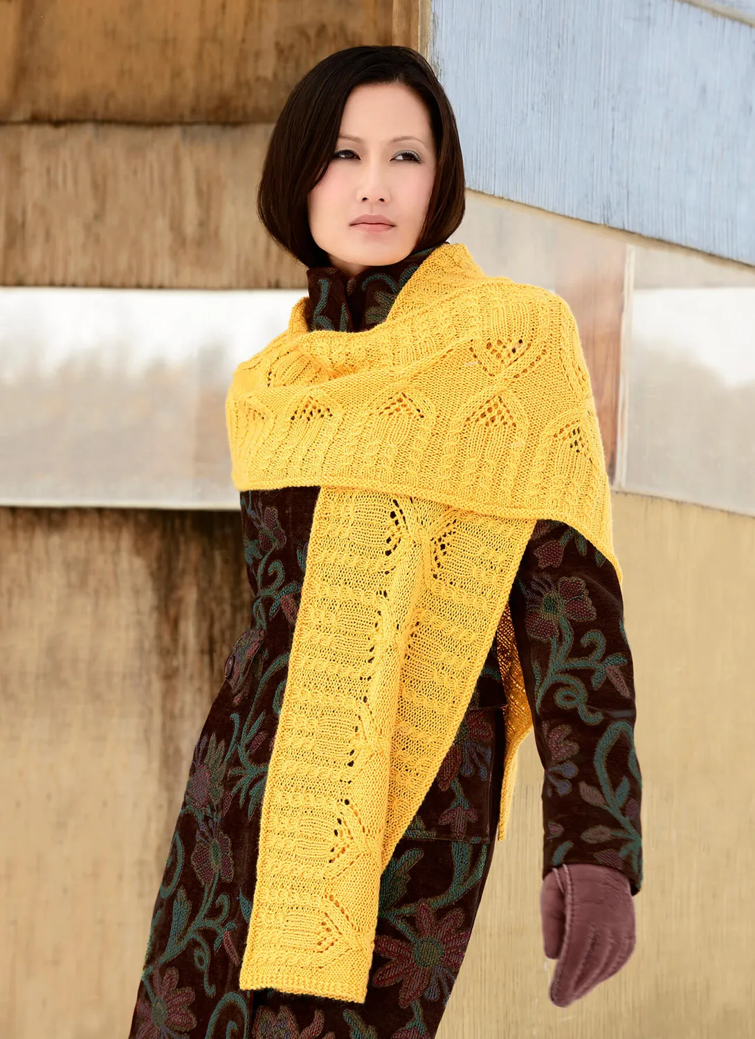 Blue Sky Fibers Classic Czarina Wrap Strickanleitung Alpaka-Seide