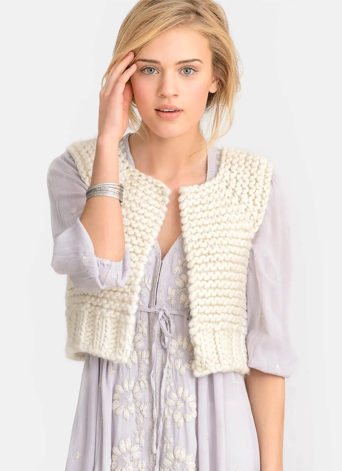 Blue Sky Fibers Lanesboro Vest Strickanleitung Weste Bulky