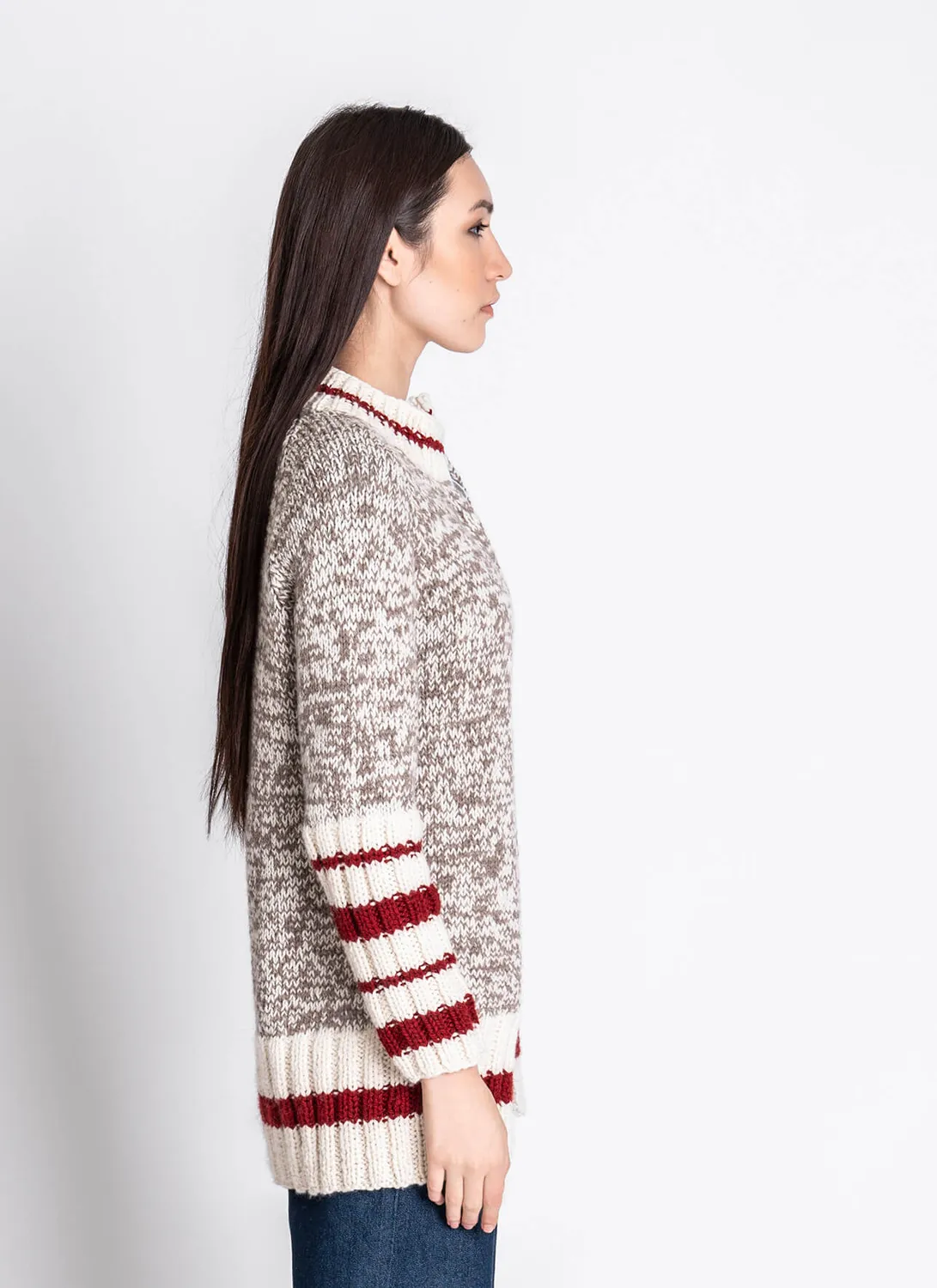 Blue Sky Fibers Classic Series Hood River Cardigan Strickanleitung Worsted