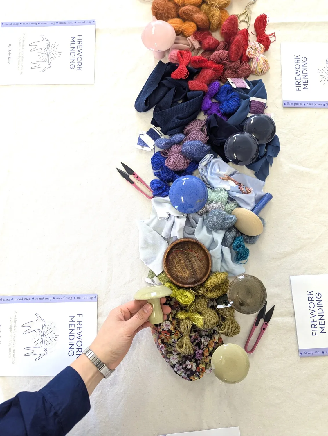 Cowgirlblues Intro to Mending Workshop Socken Stopfen