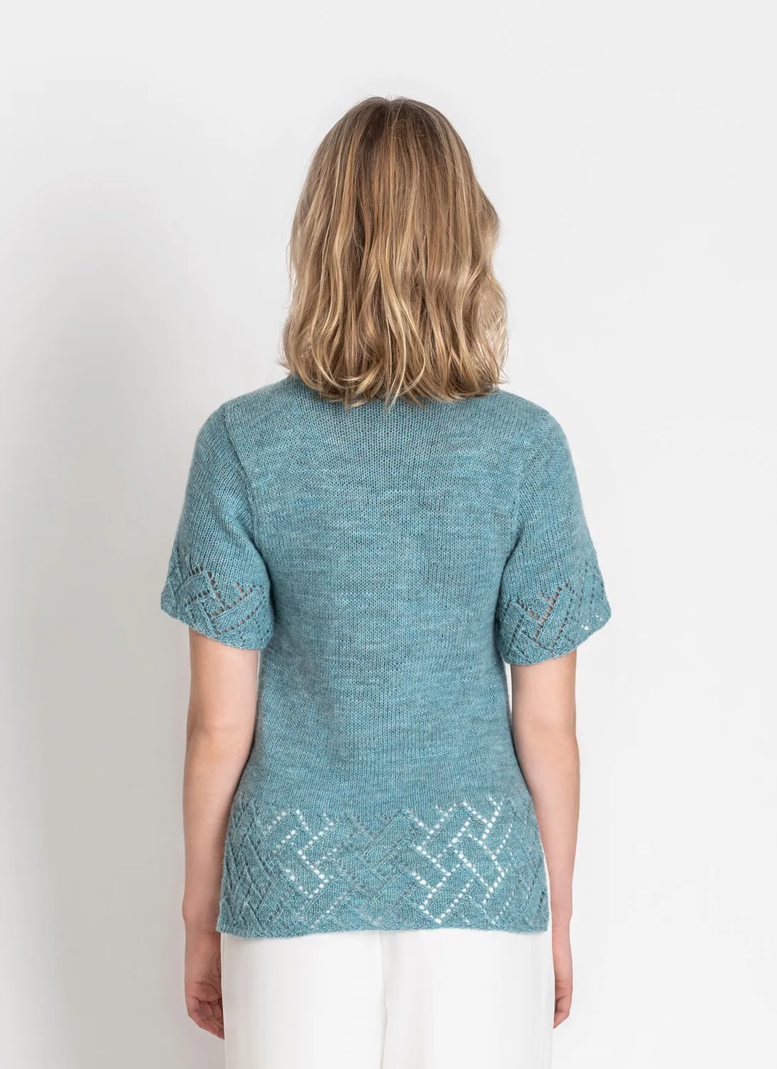 Blue Sky Fibers Classic Series Point Grey Tunic Strickanleitung 202219 Lochmuster