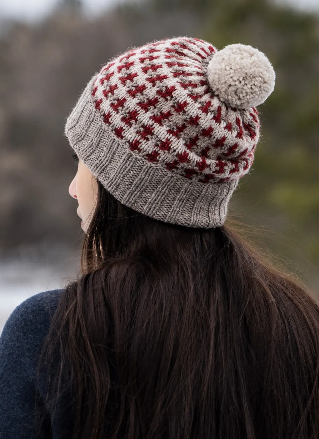 Blue Sky Fibers Ishpeming Hat Cowl Strickanleitung Set