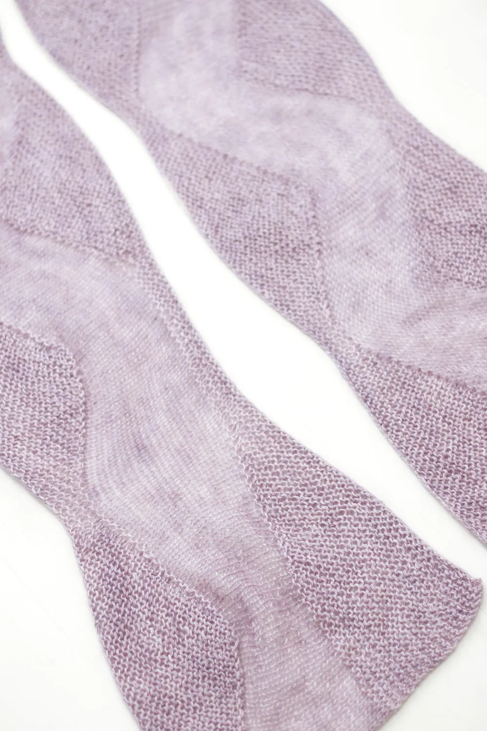 Madelinetosh Scroll Strickanleitung PDF Schal Mohair