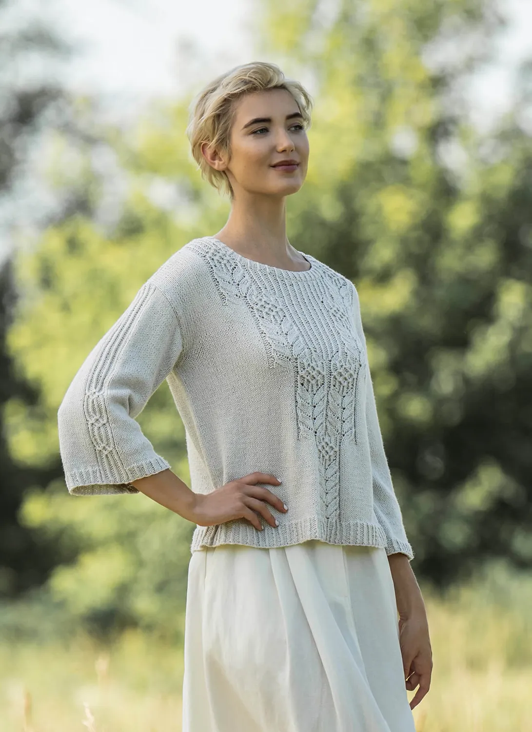 Blue Sky Fibers Classic Series Pasadena Pullover Strickanleitung Sommer