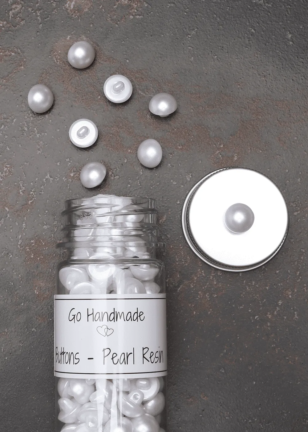 Go Handmade Pearl Resin Halbperlen 11mm 265 Stück