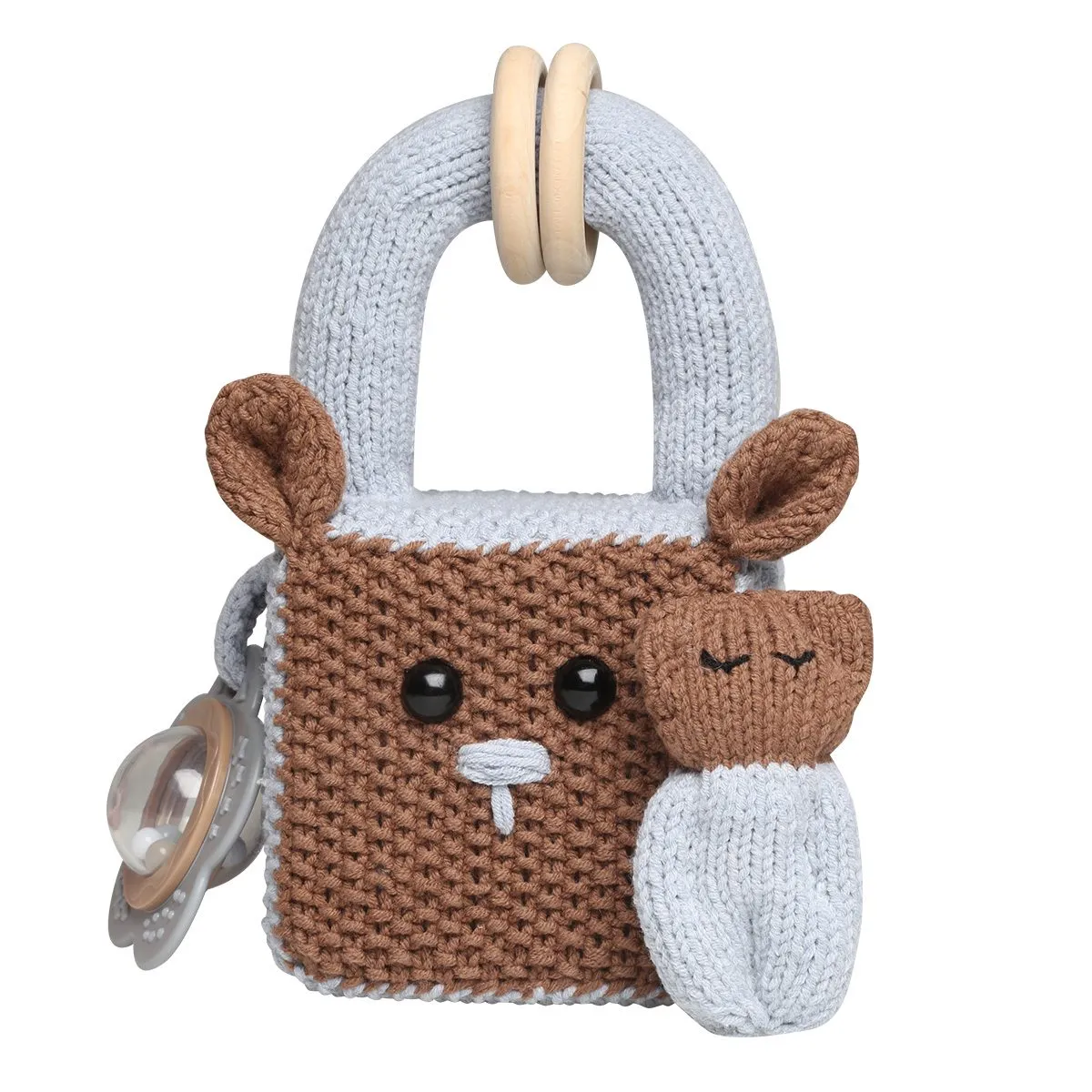 Go Handmade Stapelwürfel mit Tieren Häkelset 8 cm