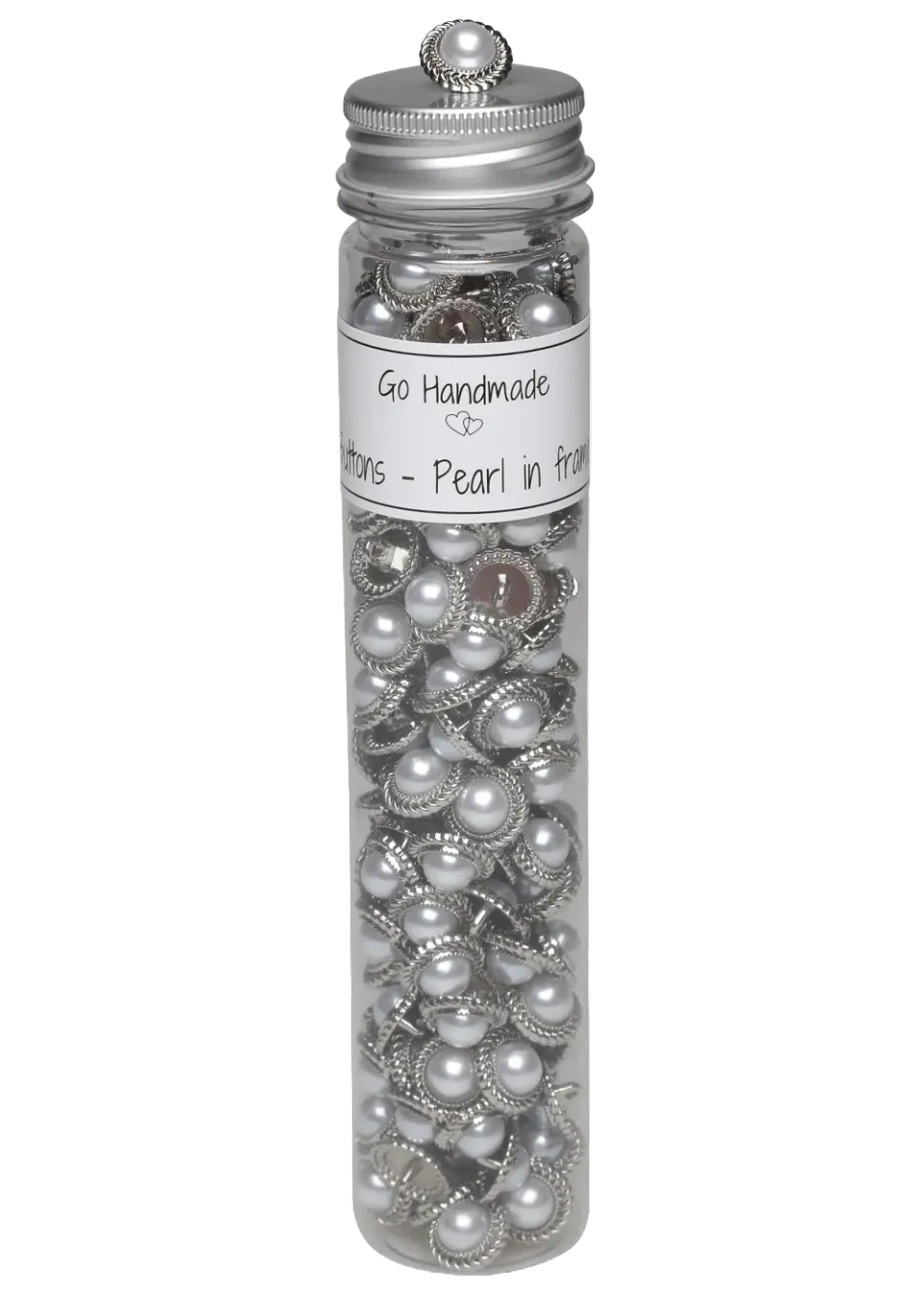 Go Handmade Perlenknopf 15 mm Zinklegierung 130 Stk