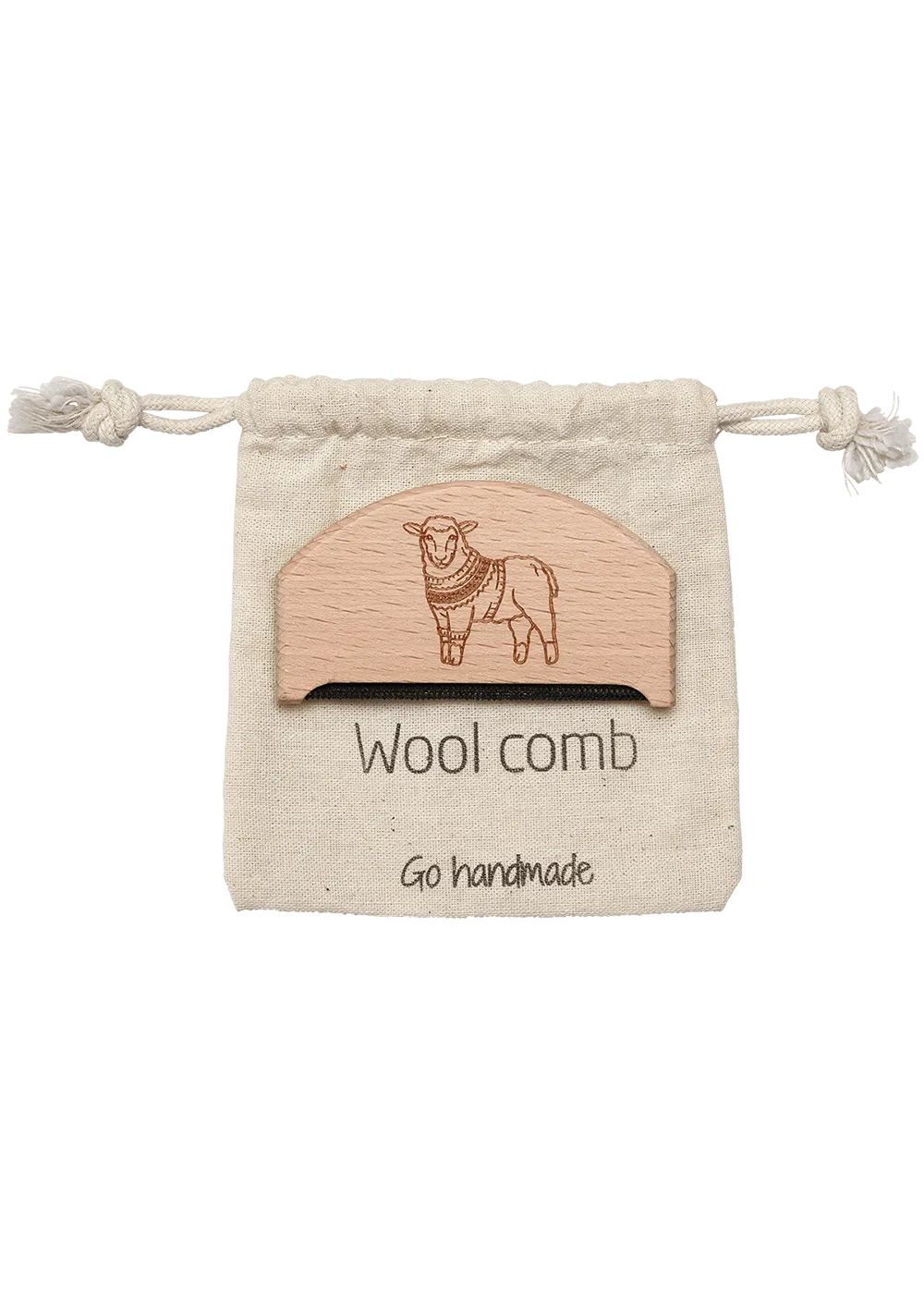 Go Handmade Uldkam Wollkamm Wollbürste Pflege