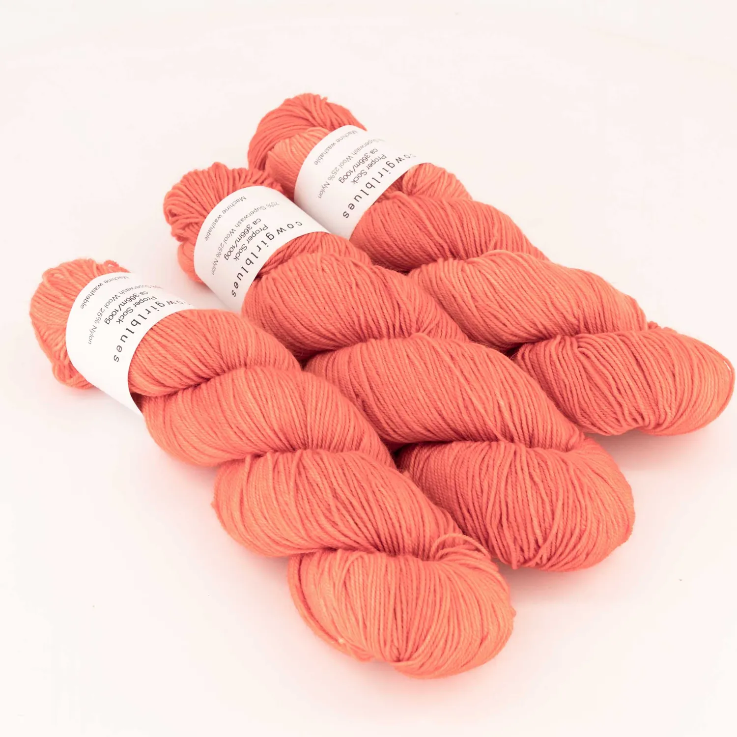 Cowgirlblues Proper Sock Sockenwolle Ruby Grapefruit semisolid