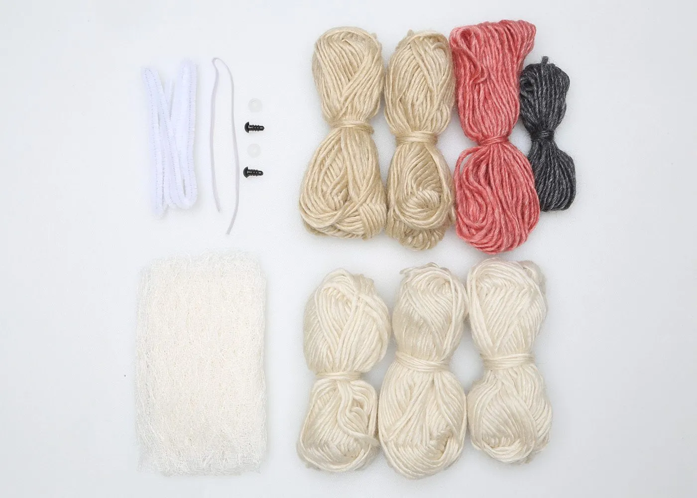 Go Handmade Astrid Strickset Vintage 58 g mit Augen 7 mm