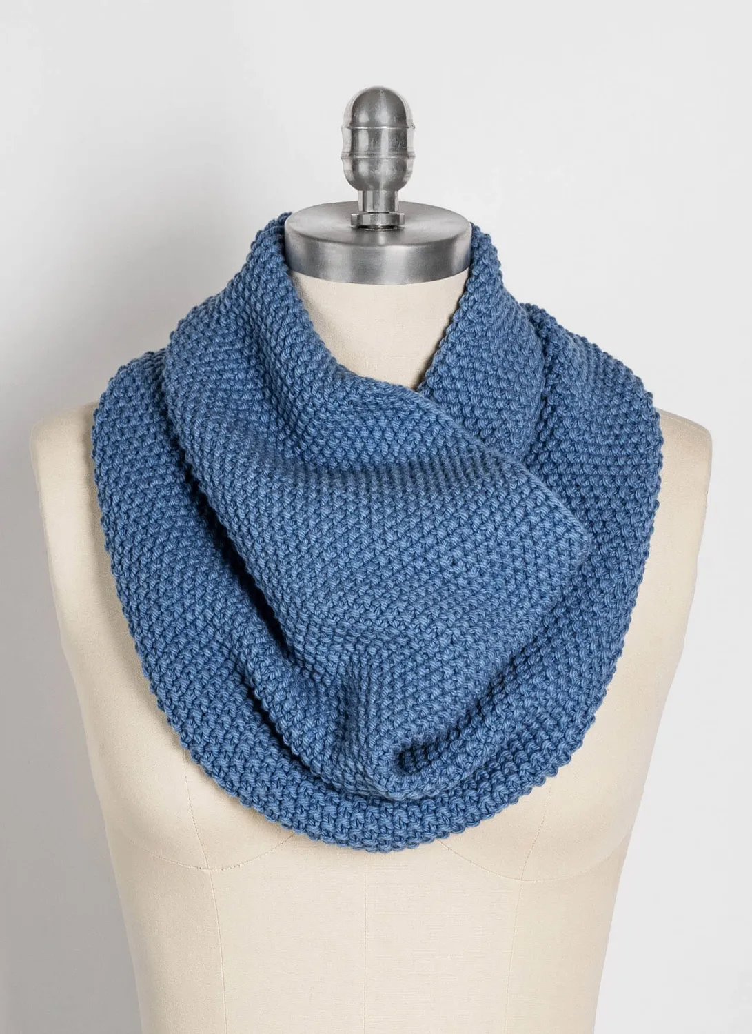 Blue Sky Fibers Columbia Cowl Strickanleitung Seed-Stitch 2 Stränge