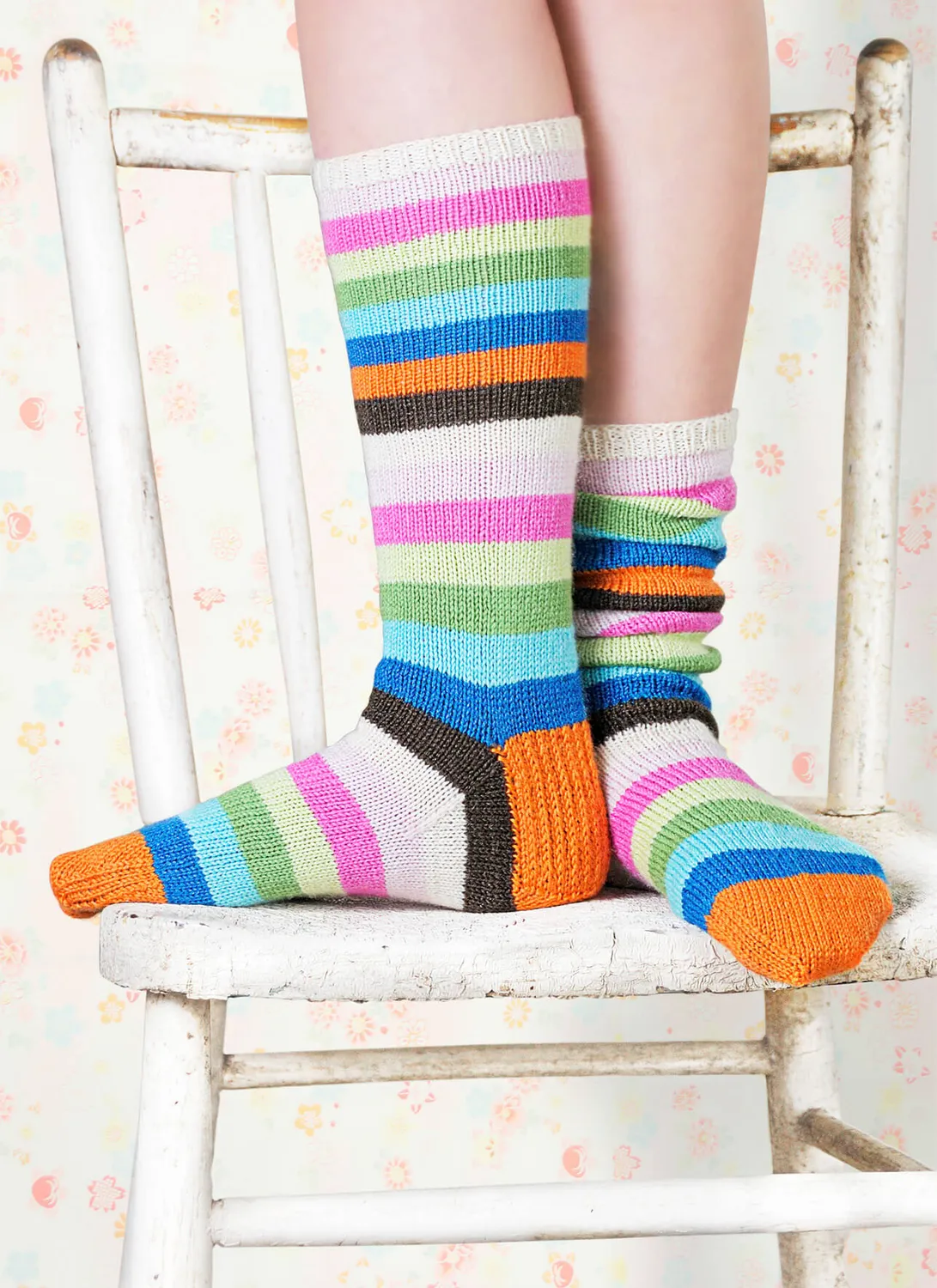 Blue Sky Fibers Classic Popsicle Socks Strickanleitung Streifen