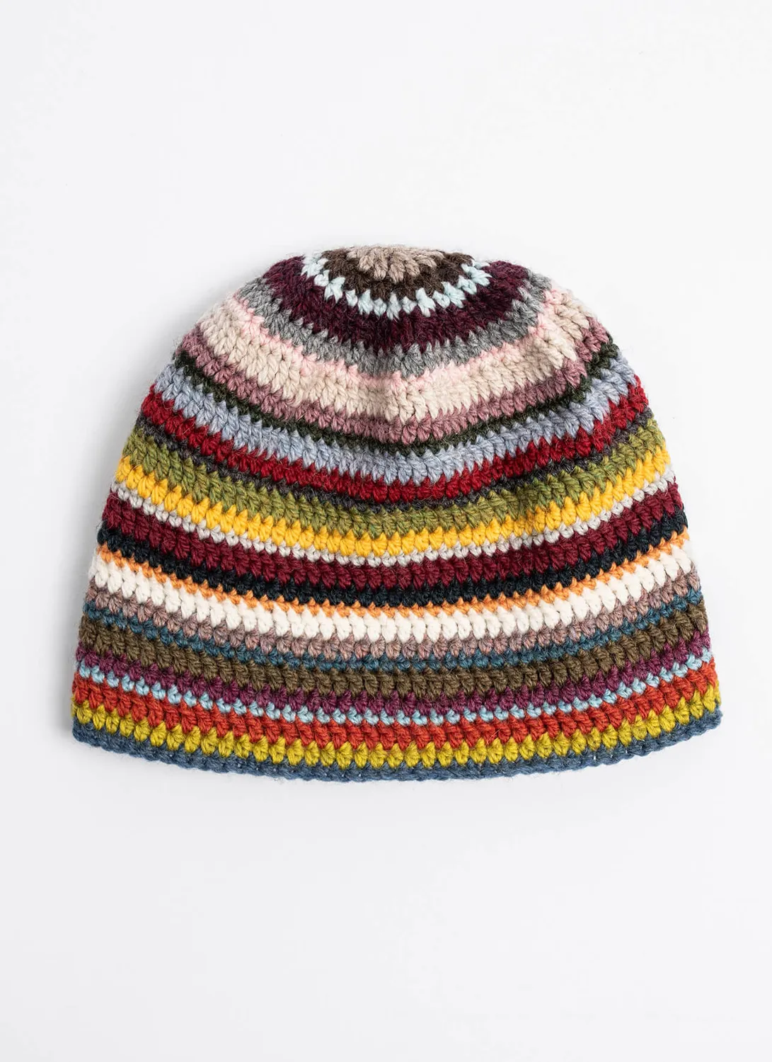 Blue Sky Fibers 27 Color Crochet Hat Häkelanleitung Bunt