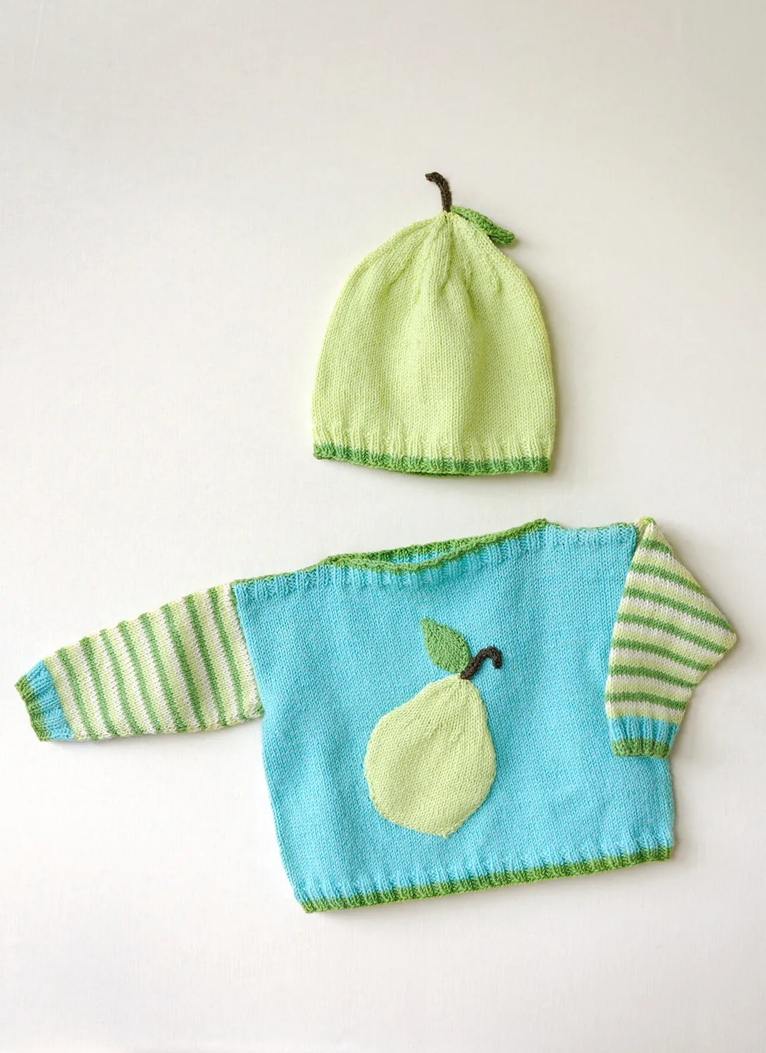 Blue Sky Fibers Baby Bartlett Set Strickanleitung Apfel
