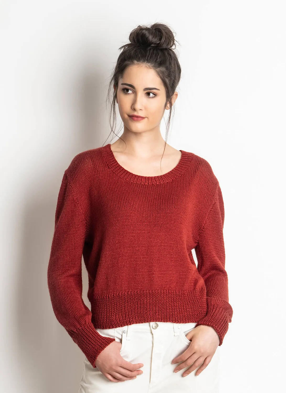 Blue Sky Fibers Classic Series Lake Melissa Sweater Strickanleitung Seide