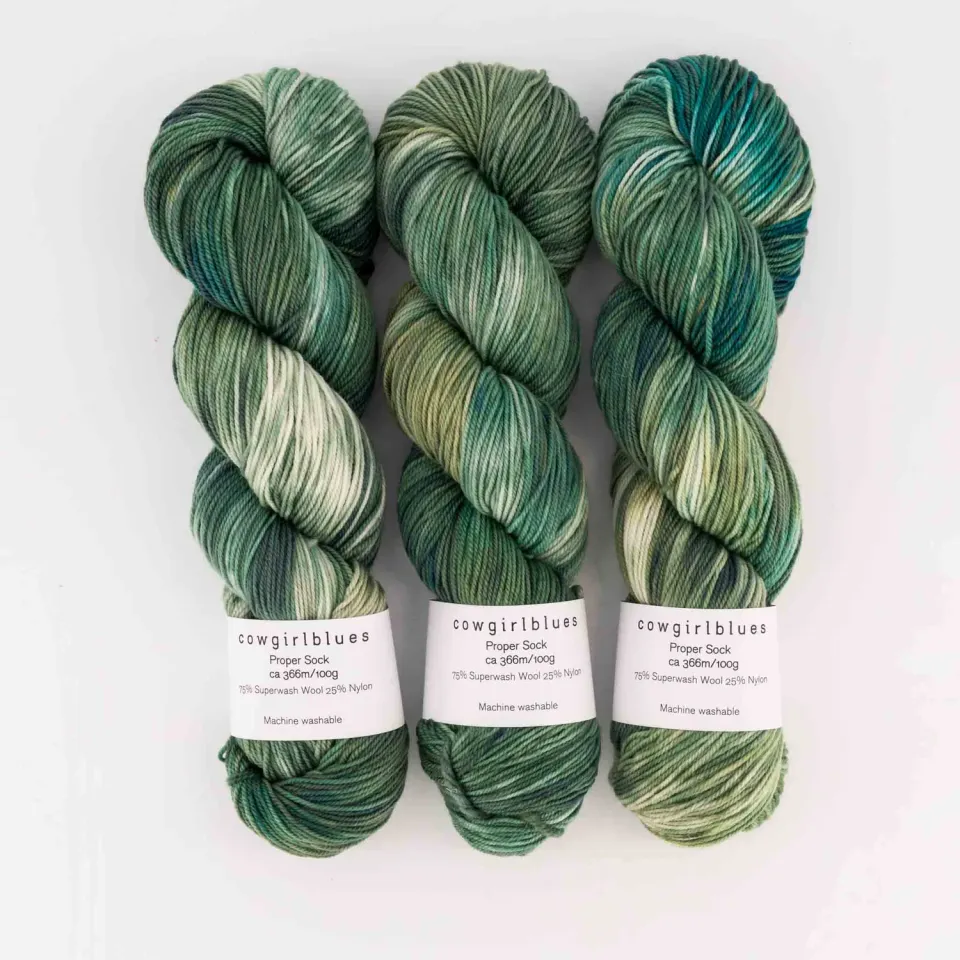 Cowgirlblues Proper Sock Celine Dion Sockenwolle 100g wasserblau