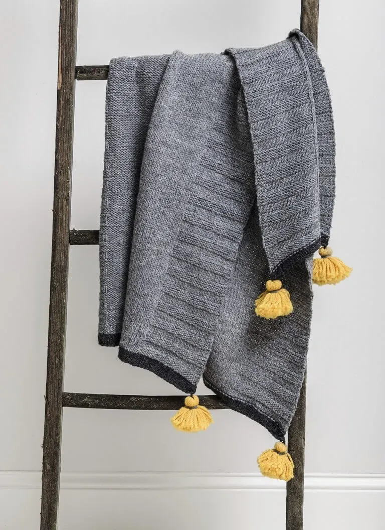 Blue Sky Fibers Classic Series Scandia Throw Strickanleitung Decke