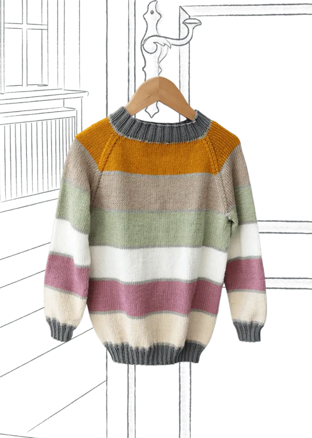 Go Handmade Amy Raglan Strickanleitung 1-12 J. Soft Bamboo