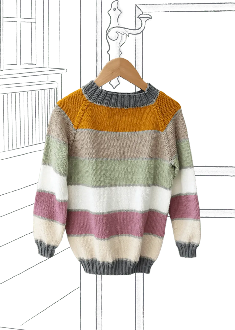 Go Handmade Amy Raglan Strickanleitung 1-12 J. Soft Bamboo