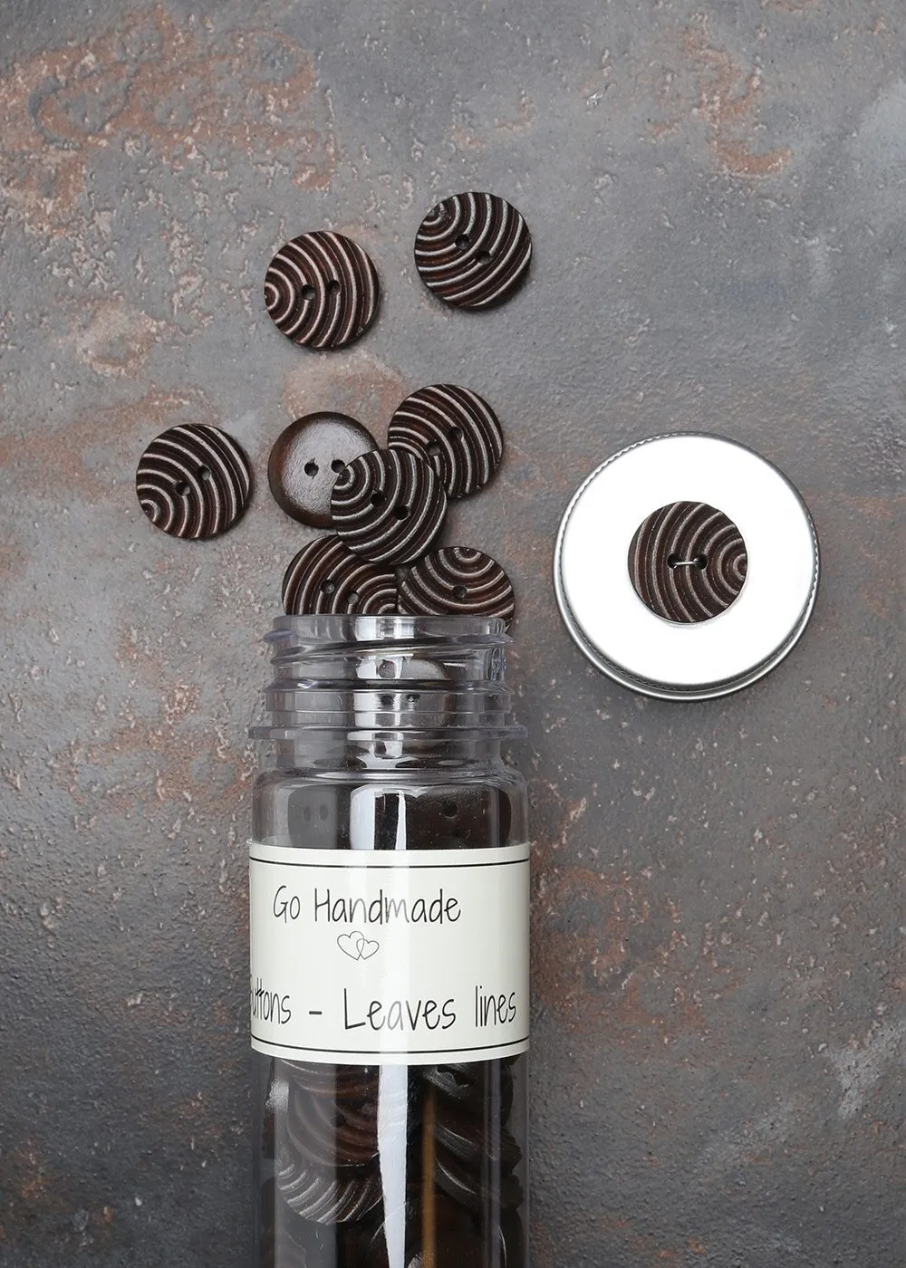 Go Handmade Facet Leaves Knöpfe Flasche 95 Stück