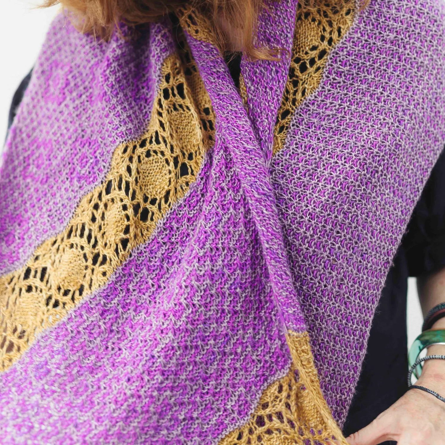 Cowgirlblues Actinotus Wrap Strickset Mosaiktuch