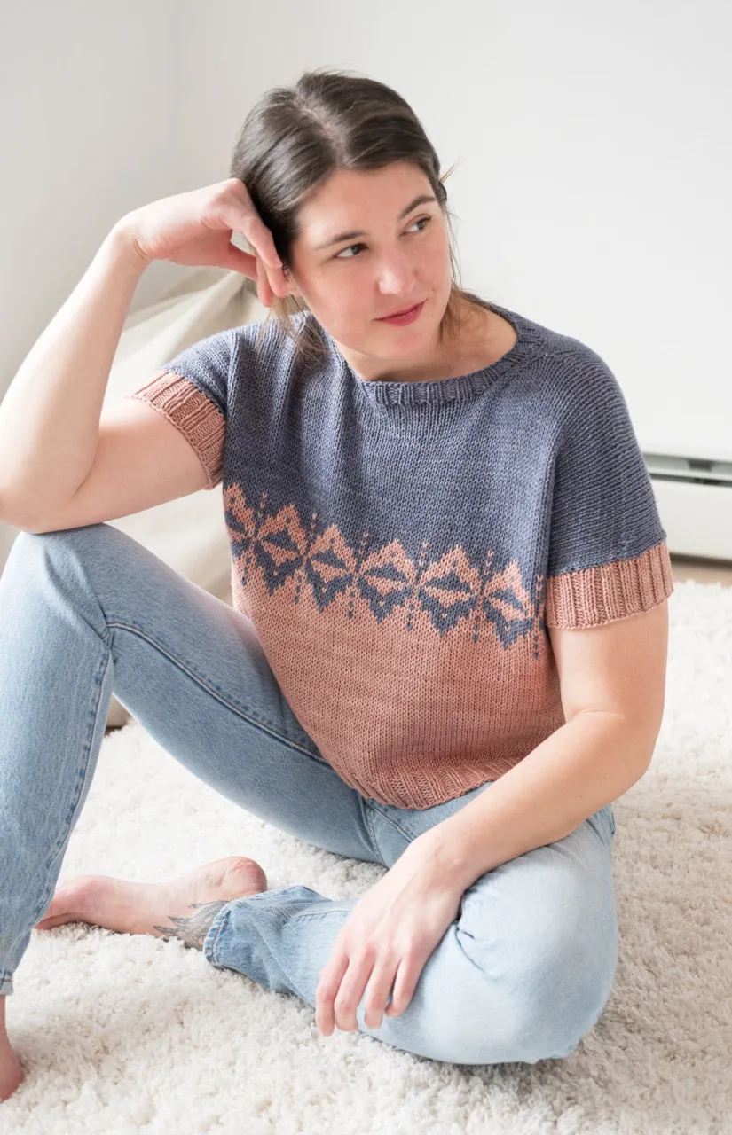 Madelinetosh Morning Ritual Top Strickkit XS-L 4 Knäuel