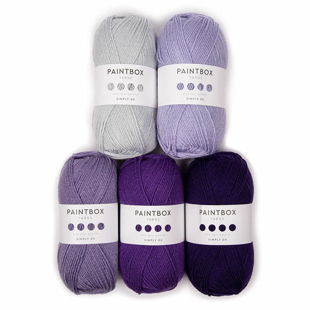 Paintbox Simply DK Häkelgarn 5x100g Bella Coco Verlauf-Set