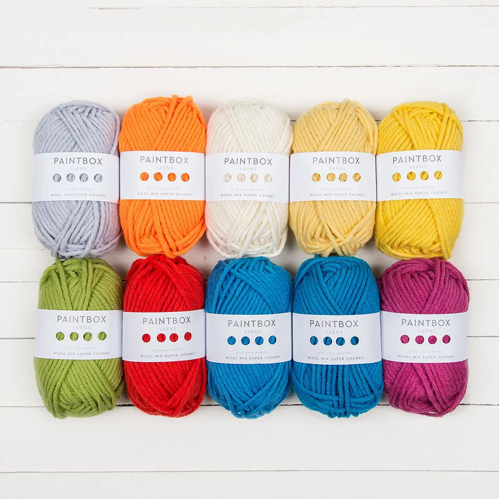 Paintbox Yarns Wool Mix Super Chunky Wolle 10 Knäuel Mix