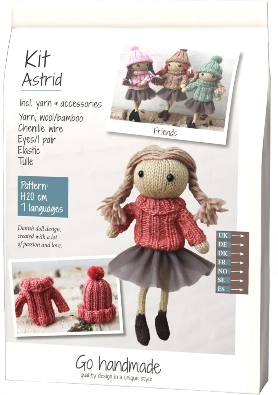 Go Handmade Astrid Strickset Vintage 58g Tüll