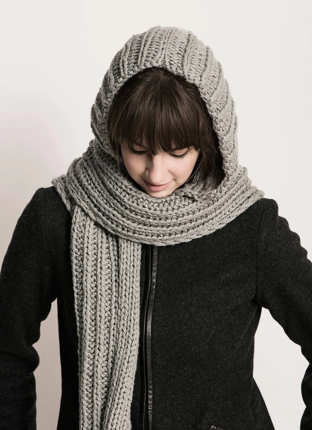 Blue Sky Fibers Breezy Point Hood Scarf Strickanleitung Baumwolle