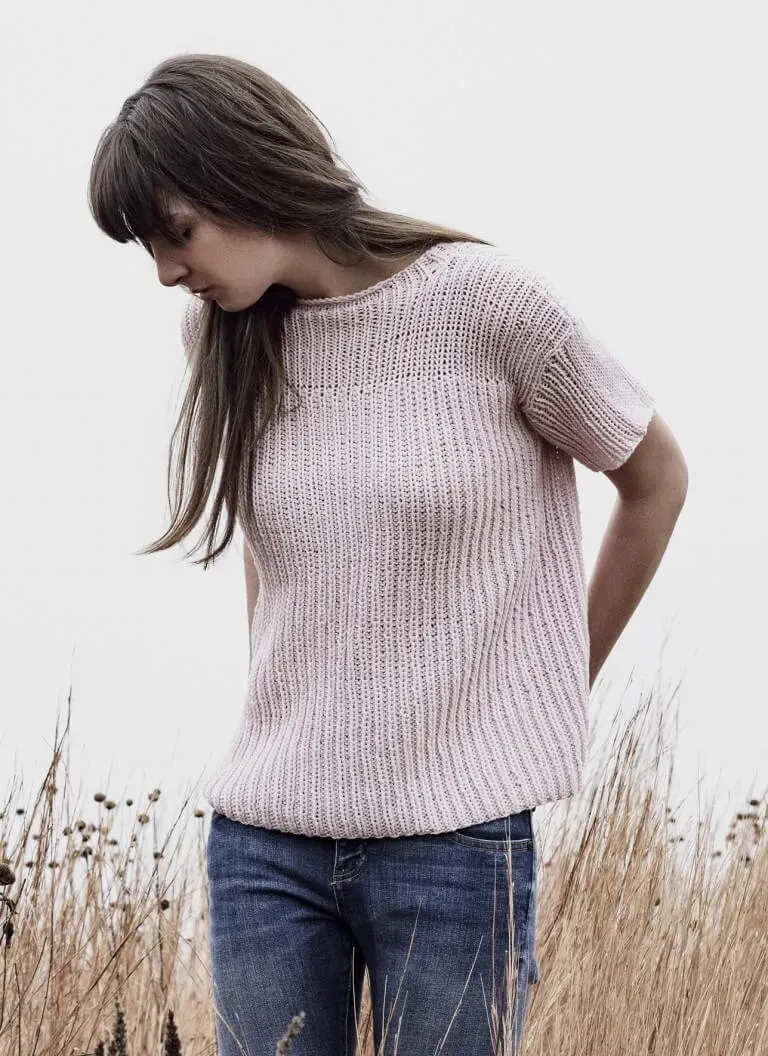 Blue Sky Fibers Classic Series Ashby Tee Strickanleitung Baumwolle