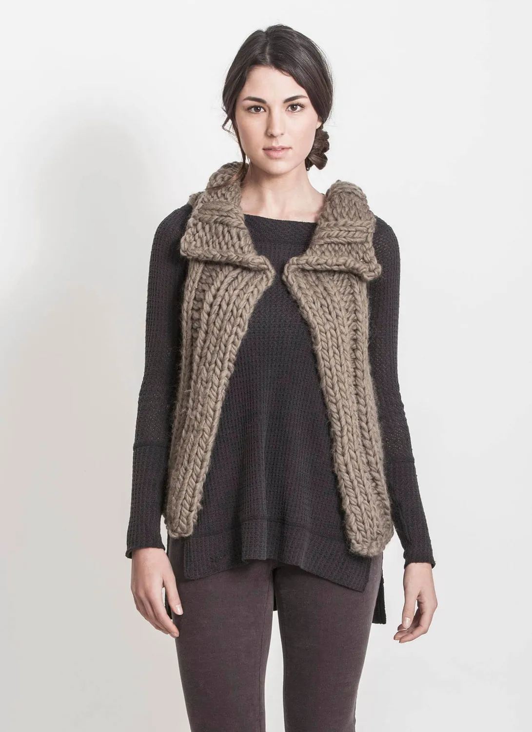 Blue Sky Fibers Baxter Weste Strickanleitung Bulky
