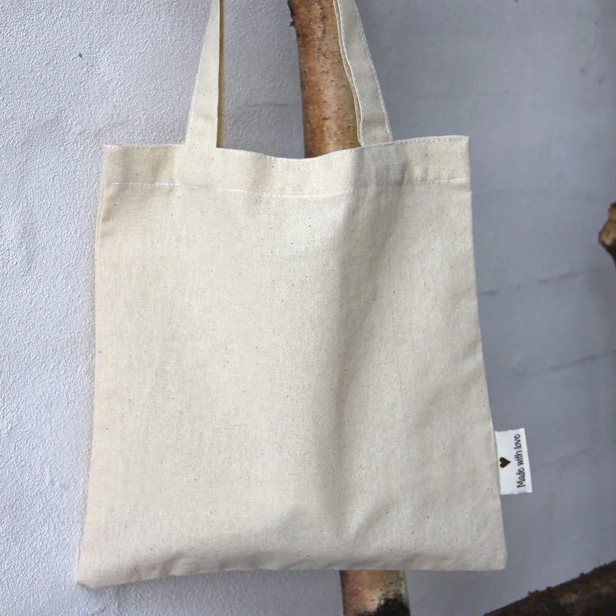 Go Handmade Canvas-Tasche 23x23 cm Made with love