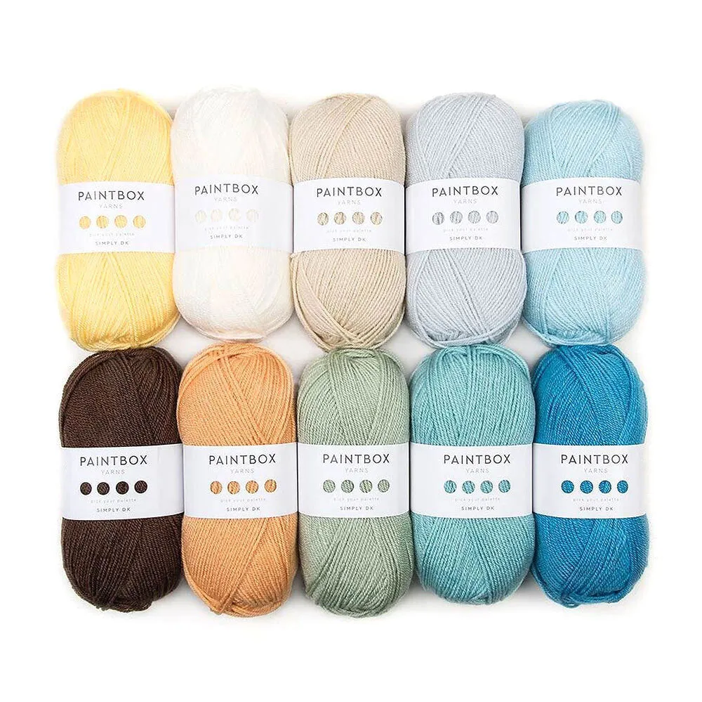 Paintbox Yarns Simply DK Garn 10x100g Farbset Acryl