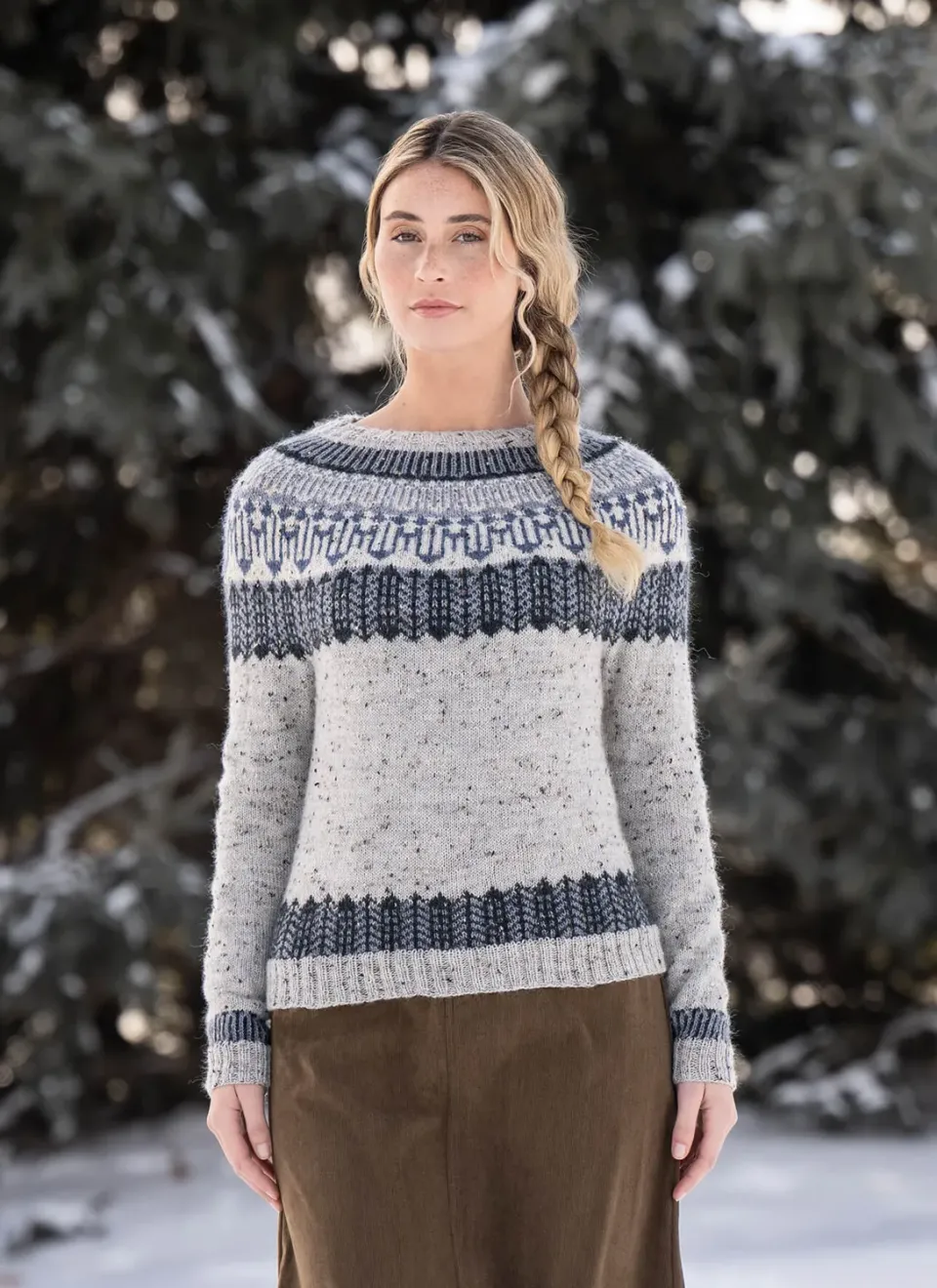 Blue Sky Fibers Classic Inveraray Jumper Strickanleitung 9 Größen
