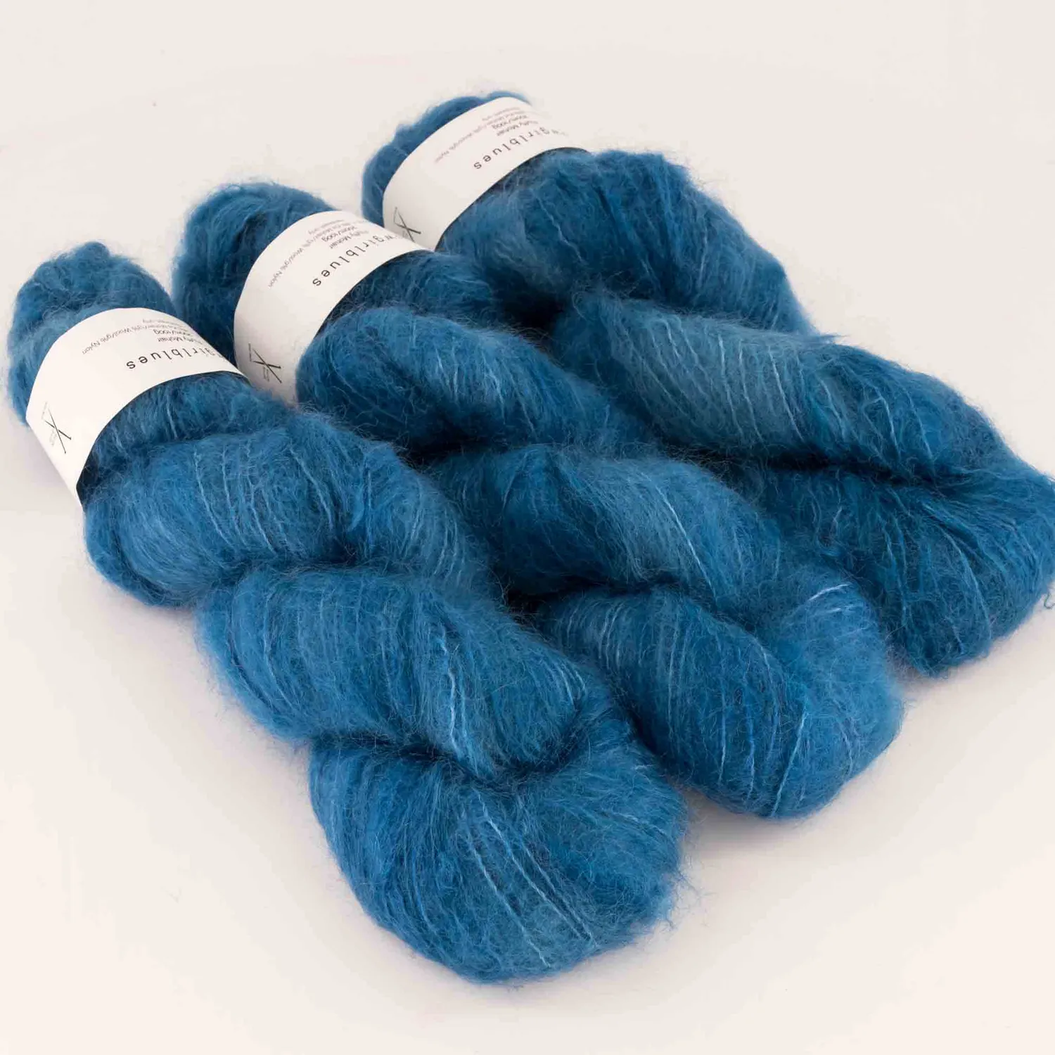 Cowgirlblues Fluffy Guinea Fowl Mohairwolle meliert