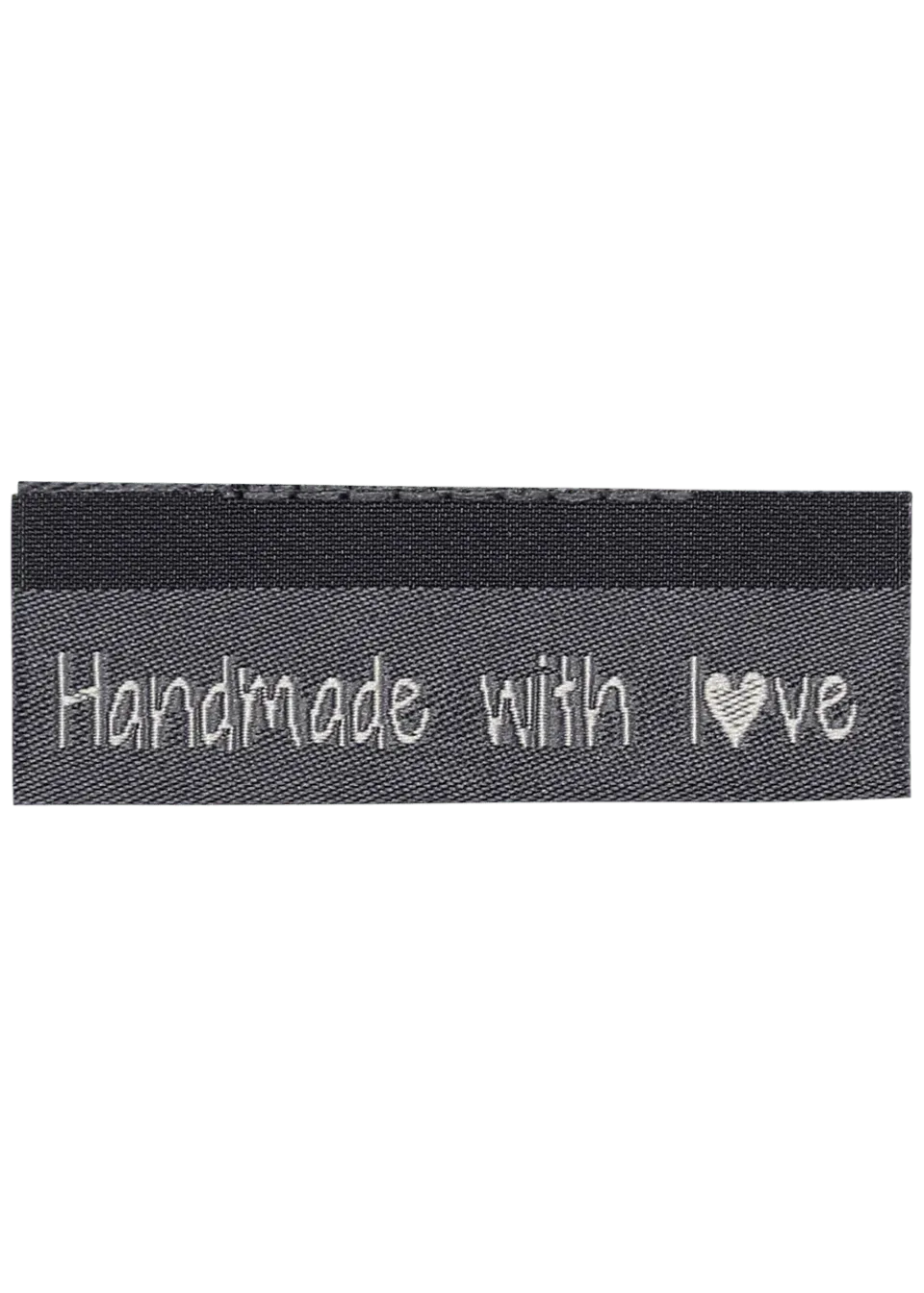 Go Handmade Handmade with love Etiketten grau 10 Stk