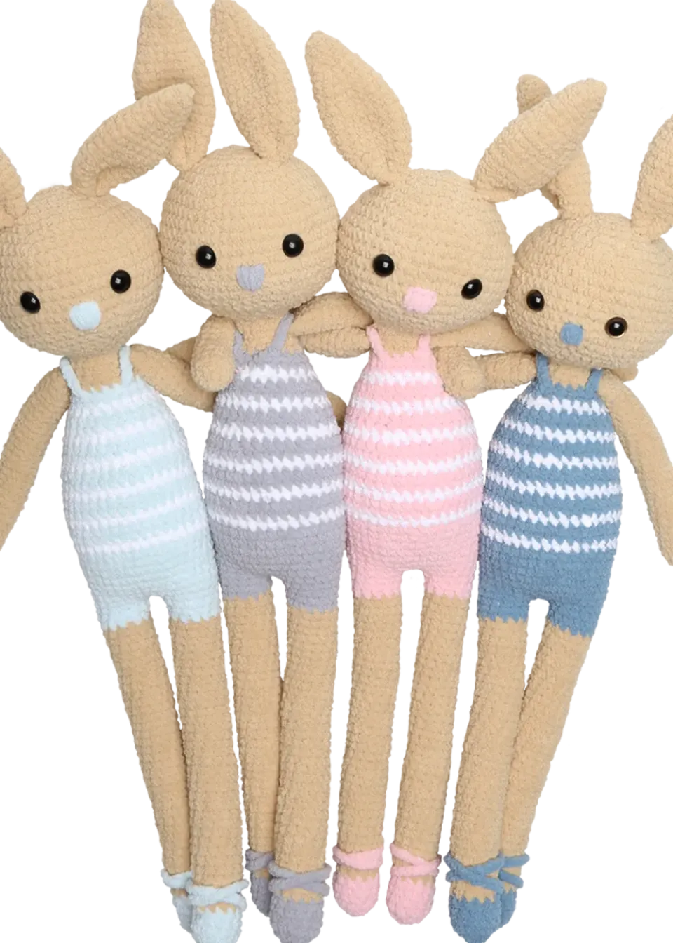 Go Handmade Bathing Bunnies Häkelanleitung H 60 cm
