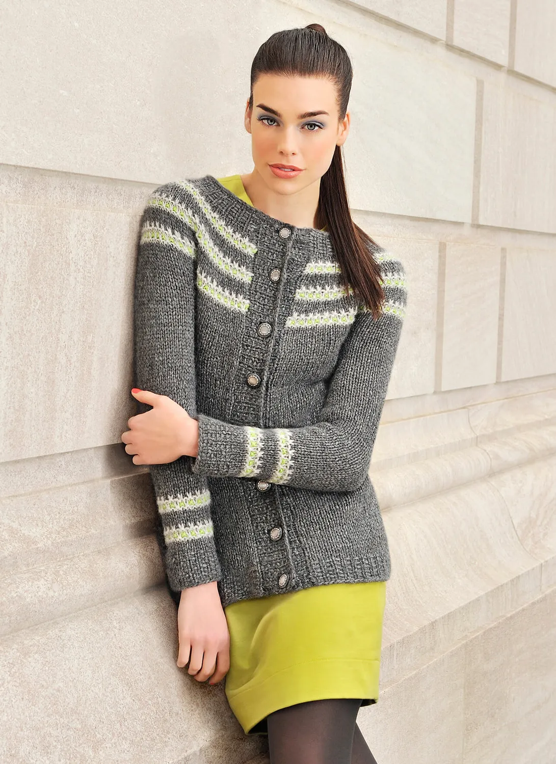 Blue Sky Fibers Metro Jacket Strickanleitung Cardigan