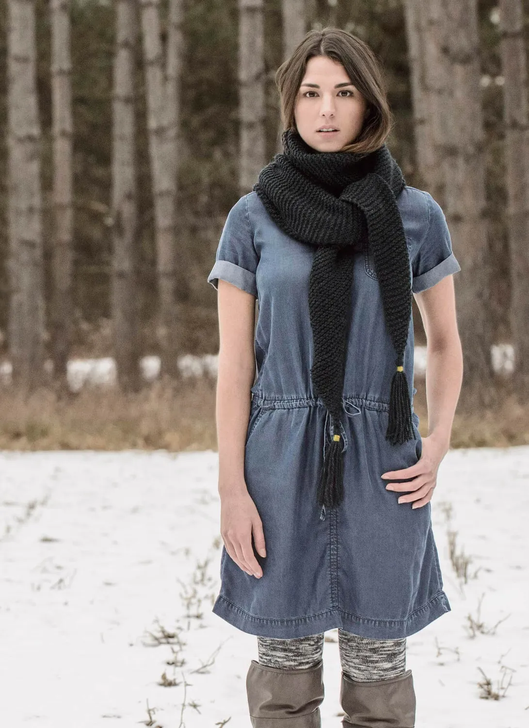Blue Sky Fibers St Cloud Schal Strickanleitung Woolstok