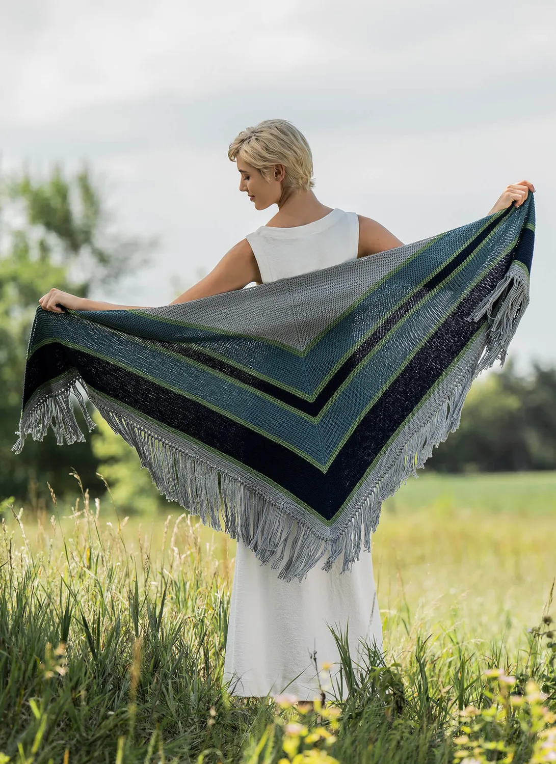 Blue Sky Fibers Classic Morgan Hill Shawl 202411 Strickanleitung