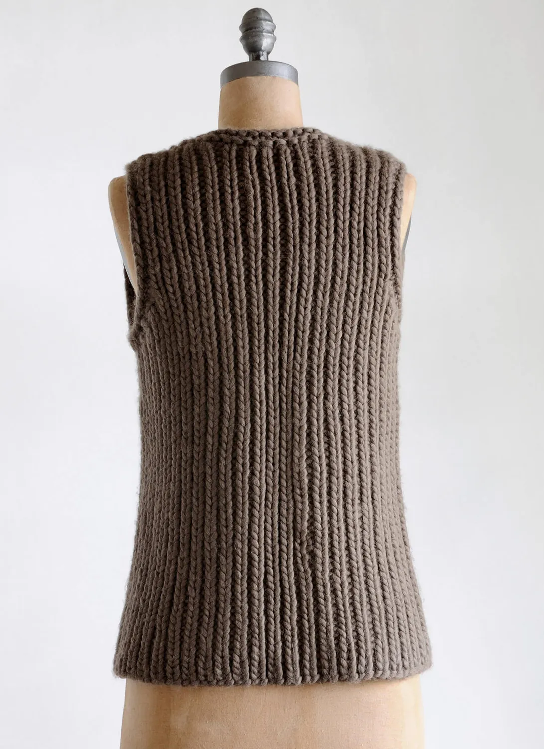 Blue Sky Fibers Classic Series Autumn Vest Strickanleitung Rippe