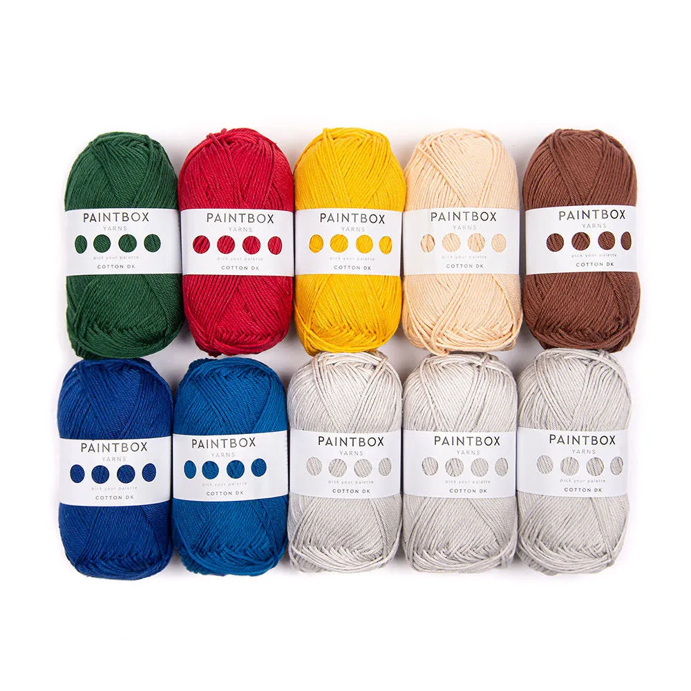 Paintbox Yarns Cotton DK Wolle 10 Knäuel Baumwolle Pastel