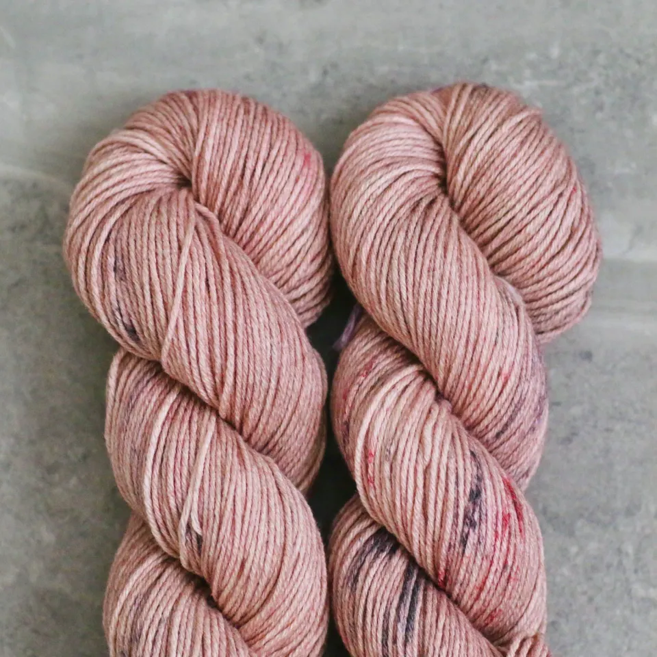 Madelinetosh Wool Cotton Copper Pink Wolle 200m