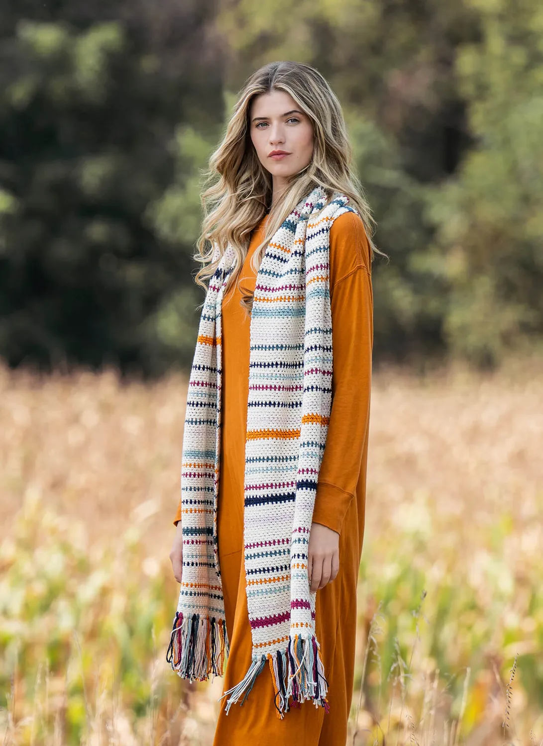 Blue Sky Fibers Poppy Wrap Häkelanleitung Tuch Bio-Baumwolle