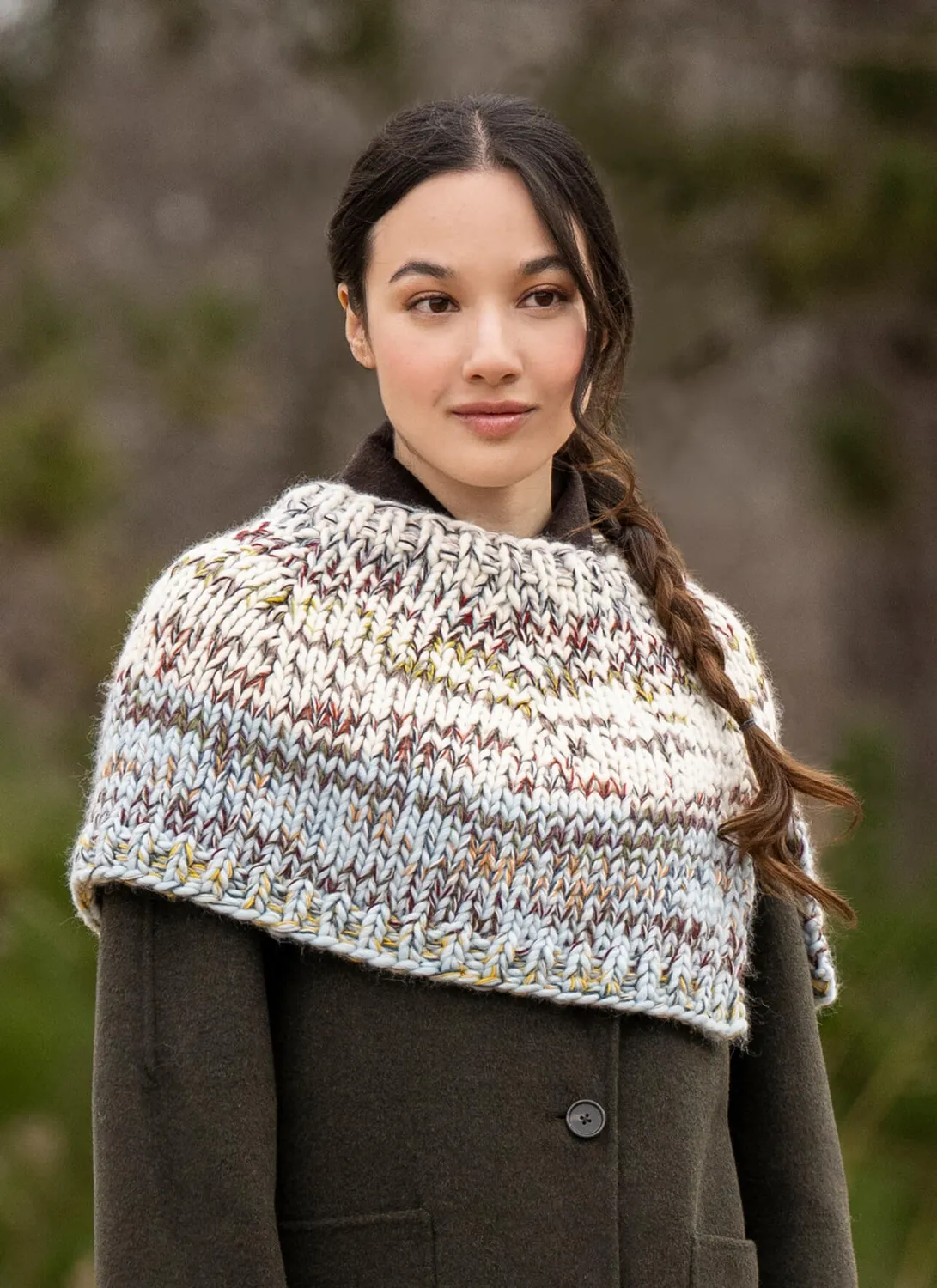 Blue Sky Fibers Spectrum Cowl Strickanleitung Loop Bunt