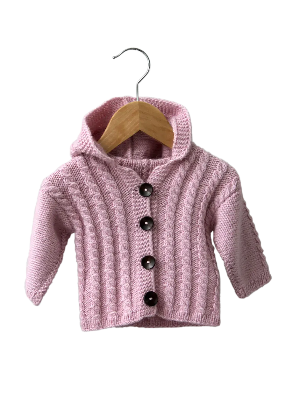 Go Handmade Kapuzenjacke Zopfmuster Strickanleitung Baby